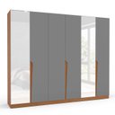 Ver imagem 3 de Guarda Roupa Casal 6 Portas e 4 Gavetas com Espelho 240848 Linha Porto Politorno Móveis