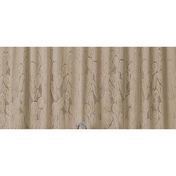 Cortina Renda Cozinha Tulipa Marrom 2,80larg x 1,50alt - 5