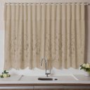 Ver imagem 5 de Cortina Renda Cozinha Tulipa Marrom 2,00LARG X 1,50ALT