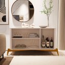 Ver imagem 4 de Buffet Balcão Aparador Sala de Jantar e Estar Buriti MDF Design Moderno