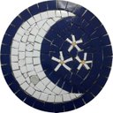 Ver imagem 1 de Rosone Mosaico Contemporâneo Lua em Mosaico Ii Cerâmica 70cm