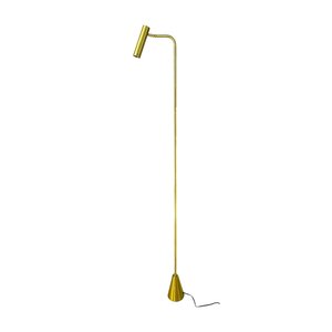 Coluna Luminária de Chão Articulado Liga/desliga de Pé:dourado Fosco