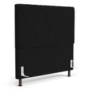 Ver imagem 1 de Cabeceira Cama Box Casal Queen Size Mel 160cm com Frame Sintético Preto - Desk Design