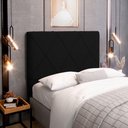 Ver imagem 7 de Cabeceira Cama Box Casal Queen Size Mel 160cm com Frame Sintético Preto - Desk Design