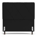 Ver imagem 5 de Cabeceira Cama Box Casal Queen Size Mel 160cm com Frame Sintético Preto - Desk Design