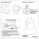 Ver imagem 6 de Acabamento Rose Gold P/ Registros Deca 16 Estrias 3/4