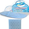BERÇO PORTÁTIL MOSQUITEIRO INFANTIL PARA O BEBÊ AZUL COM COLCHONETE CAMA DOBRÁVEL - 7