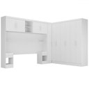 Ver imagem 3 de Guarda-roupa Casal Modulado Soberano 11 Portas 5 Gavetas Branco - Panorama Móveis