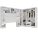 Ver imagem 2 de Guarda-roupa Casal Modulado Soberano 11 Portas 5 Gavetas Branco - Panorama Móveis