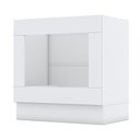 Ver imagem 2 de Balcão Forno de Embutir 80cm Americana Branco com Tampo Cooktop Calcare - Móveis Henn