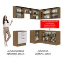Ver imagem 6 de Armário de Cozinha Completa de Canto 399cm Rustic Branco Agata Madesa 02