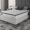 Ver imagem 5 de Cama Box Casal Colchão Molas Ensacadas com Pillow Sevilha 138x188x71cm Branco/cinza Hellen