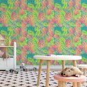 Ver imagem 2 de Papel de Parede Temático Samambaia Cores do Verão - 2,5x0,5m