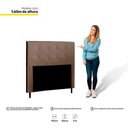 Ver imagem 3 de Cabeceira Cama Box Casal King Luna 193cm Corano Marrom