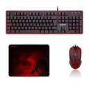 Ver imagem 4 de Kit Gamer Redragon com Teclado Membrana com LED, Mouse Gamer e Mousepad - S107