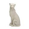 Escultura Leopardo Decorativo em Resina na Cor Areia 32,5cm - 1
