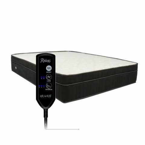 Colchão Solteirão GENKI KENKO Molas Ensacadas com Massagem Suede Cor:Preto