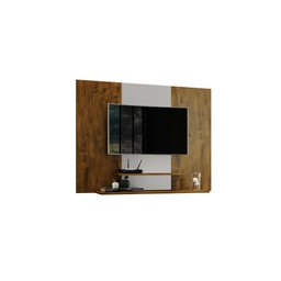 Painel para Tv até 50 Polegadas Suspenso Talento com 2 Prateleiras 91x120cm Canela/off White - 1