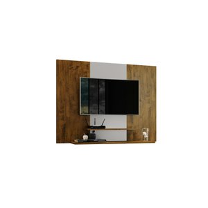 Painel para Tv até 50 Polegadas Suspenso Talento com 2 Prateleiras 91x120cm Canela/off White