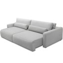 Ver imagem 3 de Sofá Retrátil Reclinável para Sala de Estar Living 240cm Sevilha F04 Bouclê Cinza
