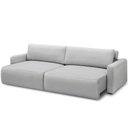 Ver imagem 1 de Sofá Retrátil Reclinável para Sala de Estar Living 240cm Sevilha F04 Bouclê Cinza