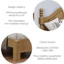 Ver imagem 4 de Cama Queen Classica Madeira Maciça 2260 Freijo Milani Store