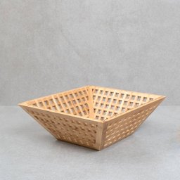 Fruteira vazada de bambu 28cm - Oikos - 4