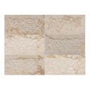 Ver imagem 1 de Revestimento Pedra Natural - Travertino Egito Rústico 30x60cm - Importado - Rockface Bege