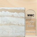 Ver imagem 4 de Revestimento Pedra Leve Semi-Flexível Decorativa 120cm x 60cm 3mm de Espessura Formaco Decor Colorido/Travertino