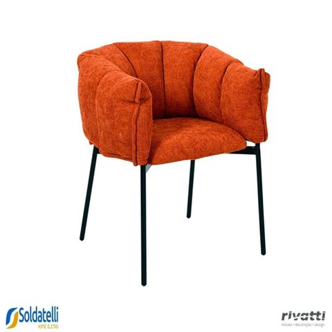 Cadeiras Joy Estofada em Tecido Várias Cores - Rivatti
