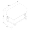 Ver imagem 4 de Mesa de Centro Indianápolis Cumaru/opala - Madetec