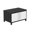 Ver imagem 2 de Mapoteca Mont 5 Gavetas 71,3cm x 120,4cm Aço Preto/Branco
