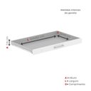 Ver imagem 6 de Mapoteca Mont 5 Gavetas 71,3cm x 120,4cm Aço Preto/Branco