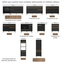 Ver imagem 3 de Multimóveis Kit Rodapés para Balcão de Cozinha 190cm Veneza com Pés Preto