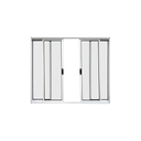 Ver imagem 2 de Vitrô 4 Folhas de Correr Aluminio Branco 1,00x2,00 Linha 18 Modular