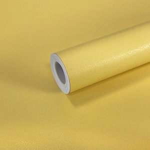 Kit 3 Rolos Papel Parede Lavavel Texturizado Casca Mostarda Open Star 32669