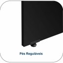 Ver imagem 7 de Mesa de Escritório com Gavetas 1,20×0,60m – NOGAL SEVILHA/PRETO