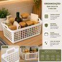 Ver imagem 7 de Kit 3 Cesto Organizador Banheiro Armario Multiuso Branco Cestinha 14 Litros Grande Fruteira Alca Coz