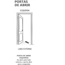 Ver imagem 2 de Porta de Alumínio Frisada Com Visor Lado Esquerdo 210x80cm Branco W2M Magazine