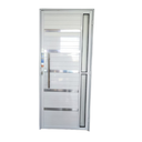 Ver imagem 1 de Porta de Alumínio Frisada Com Visor Lado Esquerdo 210x80cm Branco W2M Magazine