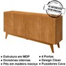 Buffet Aparador 4 Portas 11X91 Nature Tebar - 3