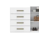 Ver imagem 5 de Cômoda de Quarto Áurea C- 2 Portas 4 Gavetas e Pés Branco - Demóbile