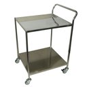 Ver imagem 1 de Carrinho Auxiliar para Cozinha 2 planos Therj CAC2P AISI 304 B - 60cm x 40cm x 90cm
