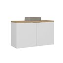 Ver imagem 2 de Gabinete de Banheiro com Cuba 110cm 65cm Nature Branco/Carvalho