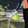 Balde Dobrável Retrátil 10l Portátil Flexível para Limpeza Cor:azul;tamanho:u - 5