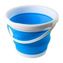 Ver imagem 1 de Balde Dobrável Retrátil 10l Portátil Flexível para Limpeza Cor:azul;tamanho:u