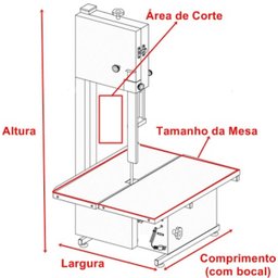 Lâmina 1,50 - Menor, 1,500 X 5/8 X 0,45, Mesa Móvel - 4