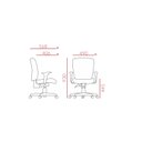 Ver imagem 4 de Cadeira Altrix Alta Plaxmetal Ergonômica Back System Com Braços Base Nylon Piramidal Rodizios pu Com