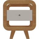 Ver imagem 3 de Mesa de Apoio Lateral com Usb Artely Theo Cinamomo-off White
