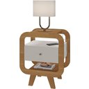 Ver imagem 5 de Mesa de Apoio Lateral com Usb Artely Theo Cinamomo-off White